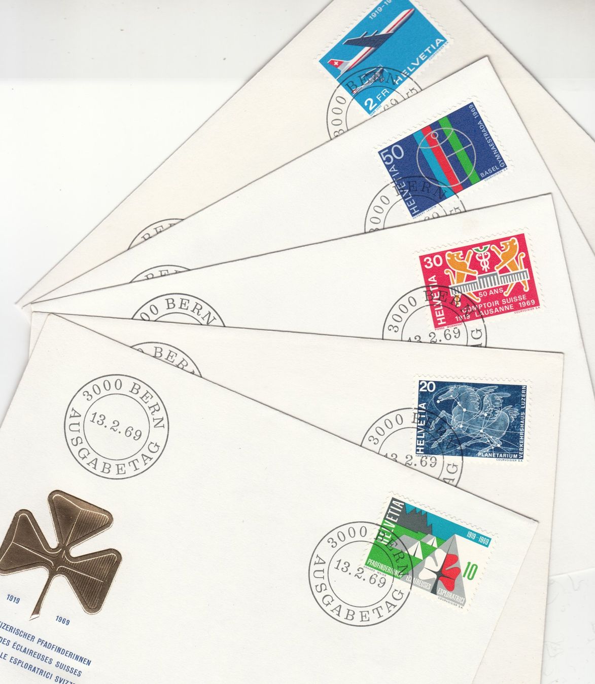 Tutti i francobolli: SBK 461 - 465 FDC einzeln – Usato da Bürglen TG venduto da StampGraf