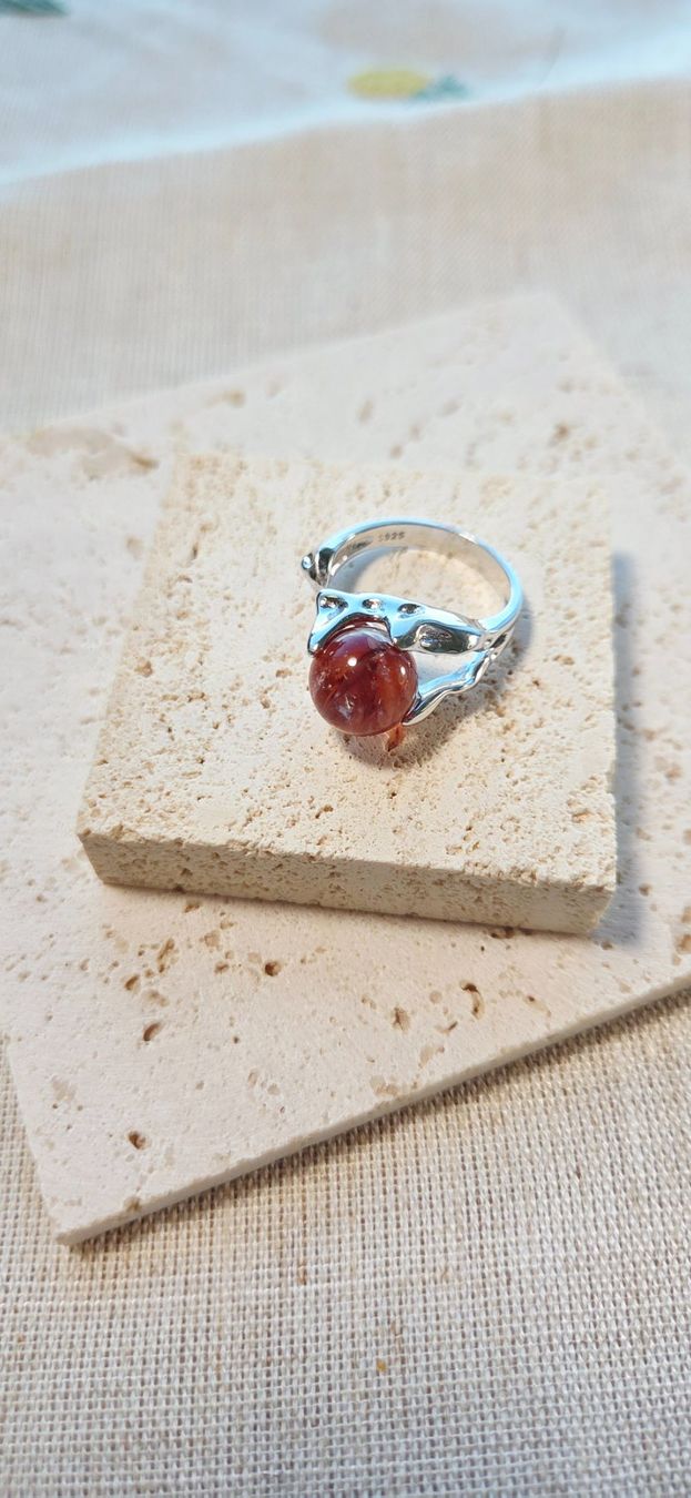 Anelli: NEW - S925 Flower Agate Open Ring (Adjustable) – Nuovo (secondo la descrizione) da Zürich venduto da cin_wcf6 2