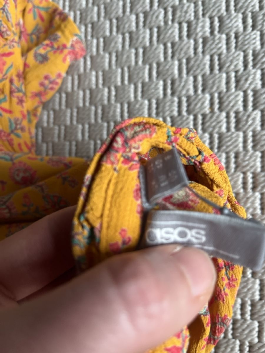Camicette: Bluse mit Blumenmuster, gelb, S – Usato da Solothurn venduto da Bobesch08 5