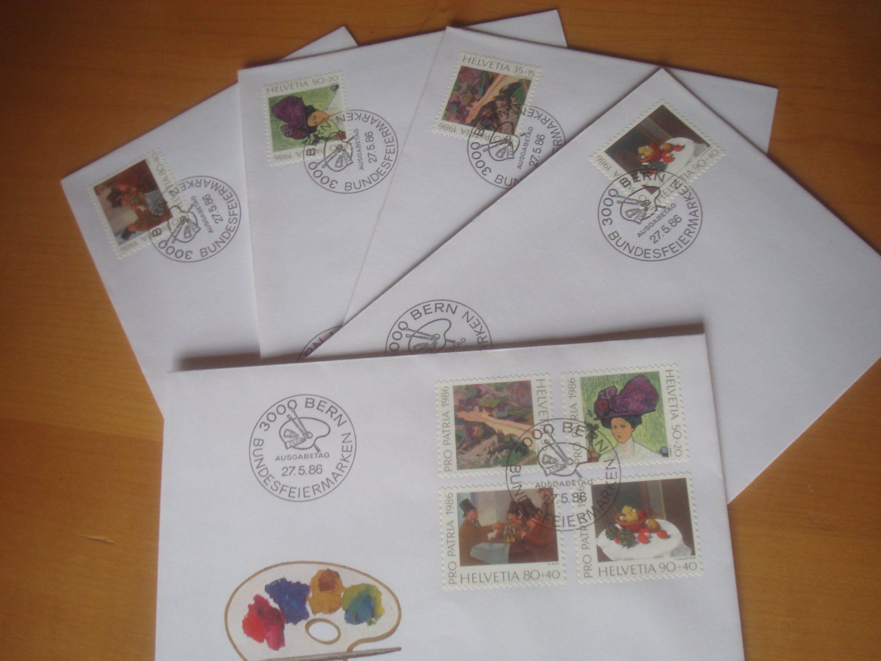 Tutti i francobolli: PP 1986 FDC Serie einzeln und 4er‪ – Usato da Gordola venduto da Polentaefung 1
