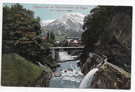 Ausgang aus der Taminaschlucht bei Ragaz