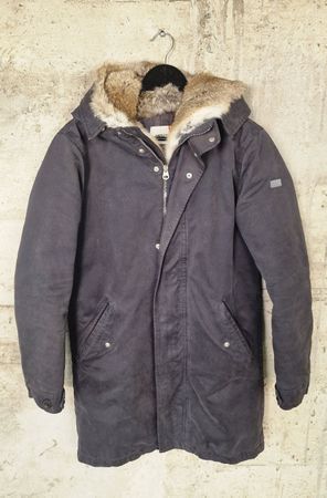 Lempelius Wintermantel mit Echtfellkapuze, Grösse S