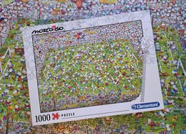 Mordillo Fussball Puzzle: Match, 1000 Teile Clementoni