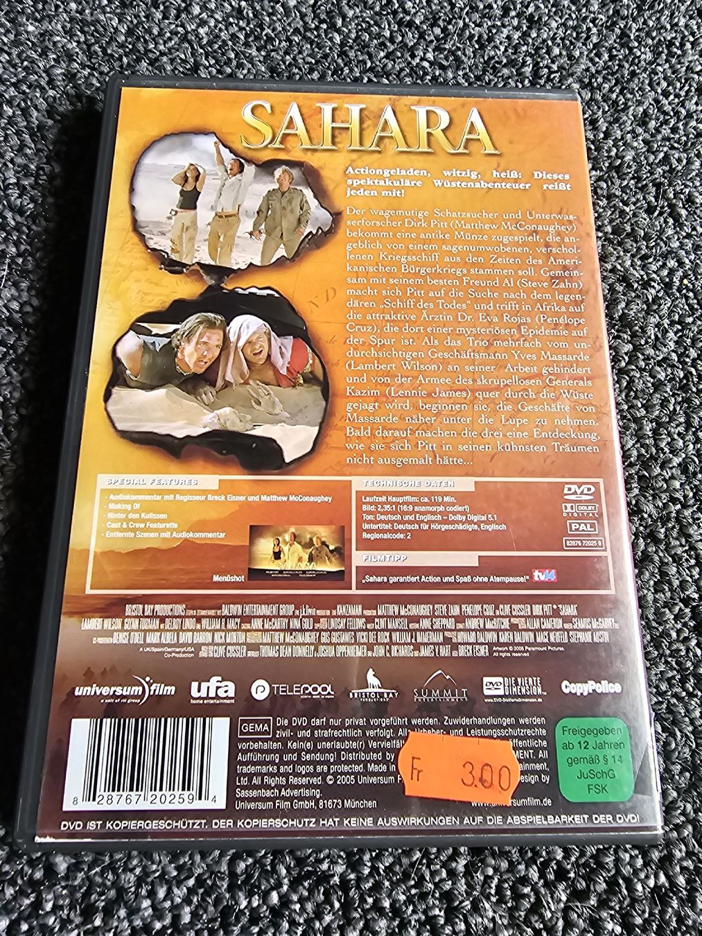 Tutti i DVDs: SAHARA DVD (20625) – Usato da Ruswil venduto da jan_bxl5 1