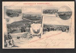 AK, Schaffhausen,Centenarf.,7 Bild,1901