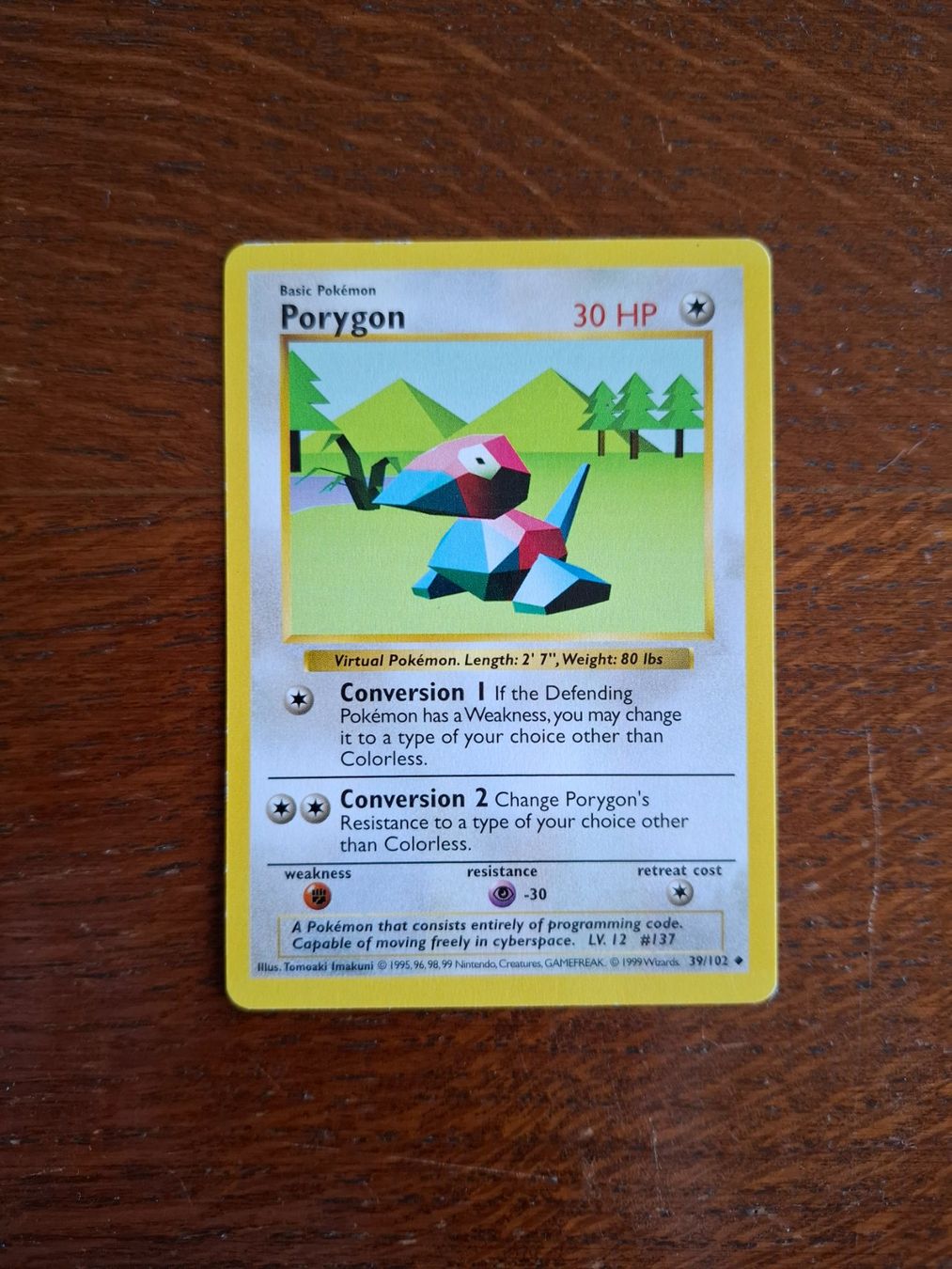 Pokémon Carte collezionabili: Pokemon Porygon Base Set Shadowless 39/102 – Usato da Giornico venduto da ale_lc8k