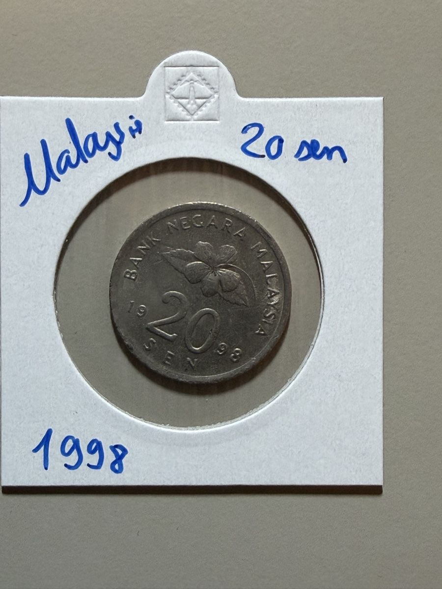 Tutti le monete: Malaysia - 20 centimes - 1998 – Usato da Payerne venduto da Mike1682