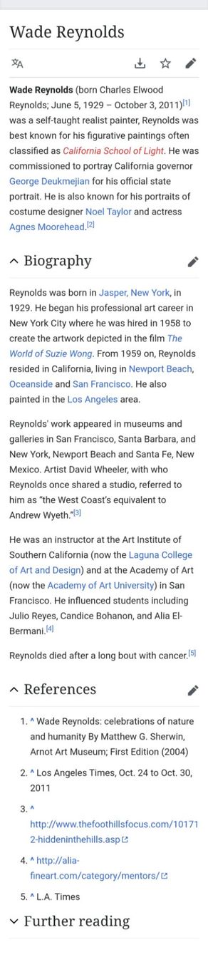 Dipinti: Akt Gemälde von Wade Reynolds 1973 – Nuovo (secondo la descrizione) da Zürich venduto da adriben 6