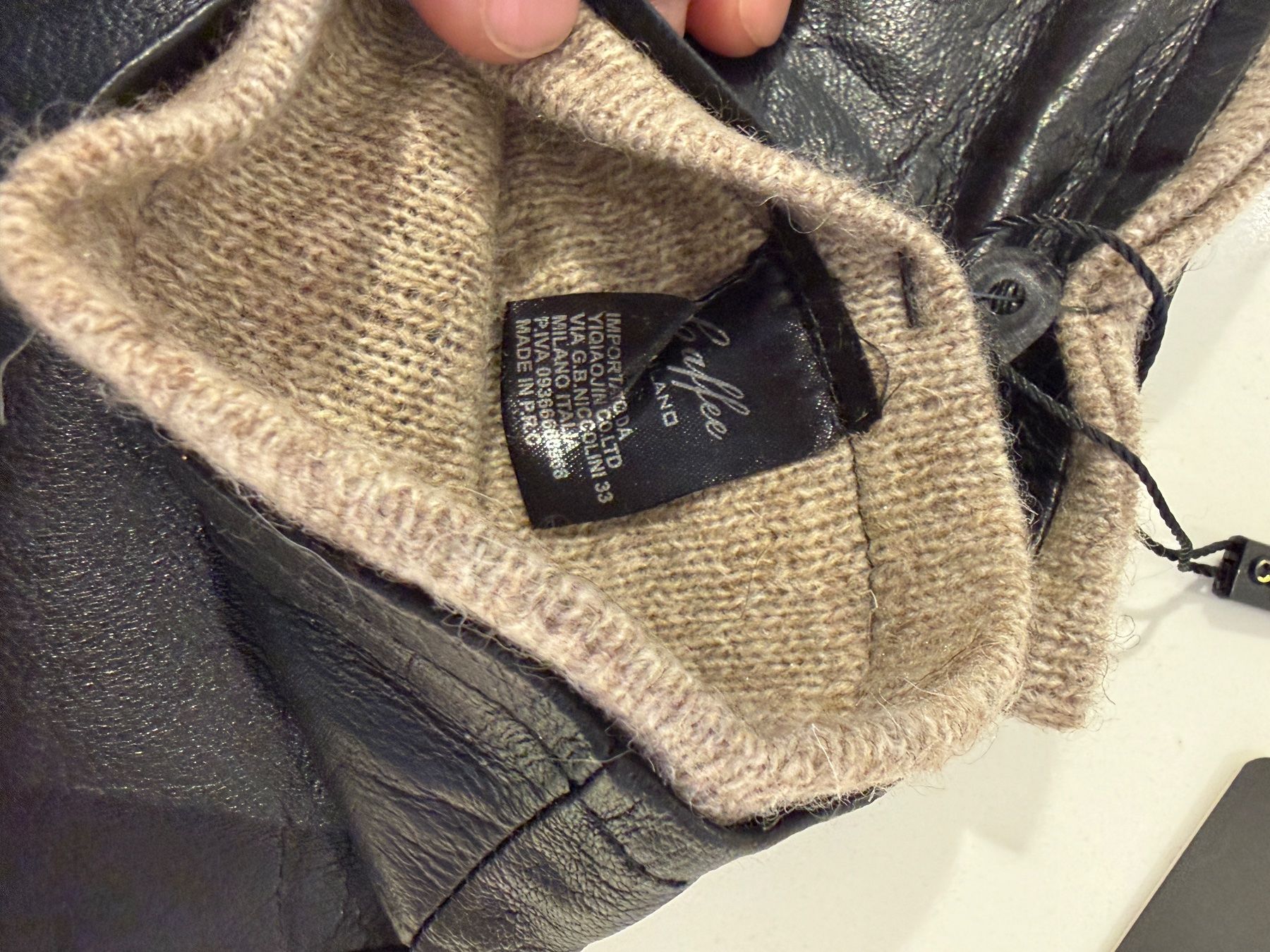 Sonstige Accessoires für Herren: Echt Leder Finger Handschuhe mit Stofffutter xxl schwarz – Neu und originalverpackt aus Wolfhalden von frischi1973 2