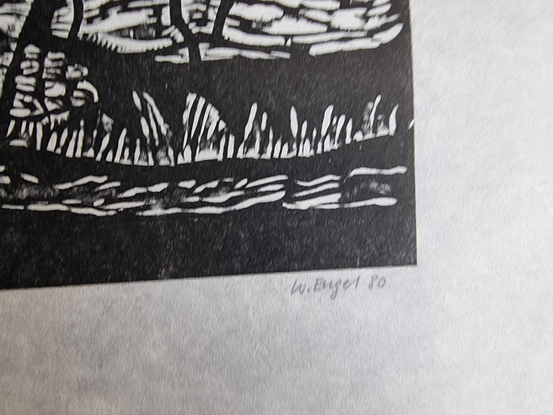 Holzschnitte: ENGEL WILLY LINOLSCHNITT SIGNIERT NUMMERIERT – Gebraucht aus Gersau von grafik-kunst 3