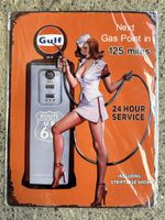 Gulf Tankstelle route66 pin up