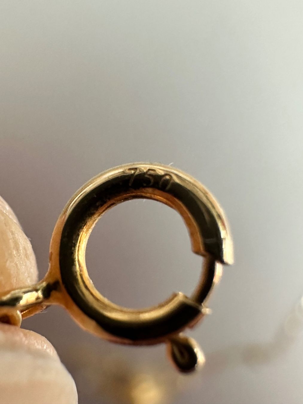 Catenine: 18K Gold Halskette, mit Diamant – Usato da Onex venduto da Antiqueshow 6