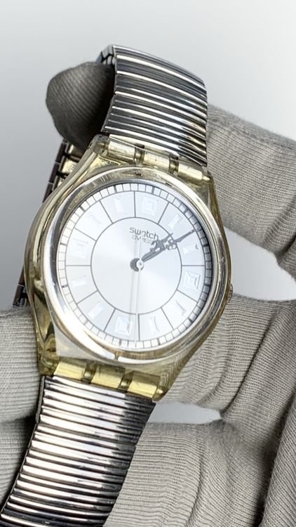 Swatch Uhr mit Metallarmband, Vintage 5