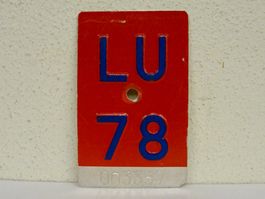 LU 78 VELONUMMER - FAHRRADSCHILD