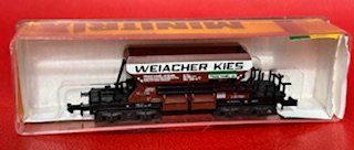 Trix Modellini di ferrovie: Lore Weiacher Kies / Minitrix Modelleisenbahn, Spur N – Usato da Zürich venduto da 2bis