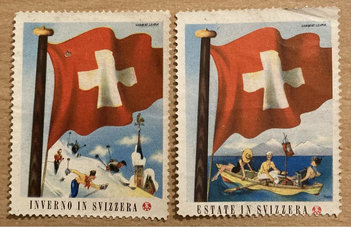 Tutti i francobolli: Vignetten / Marken Schweiz Svizzera – Difettoso da Hunzenschwil venduto da zibu88