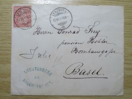 Lenzburg 10.VI.81 VIII Stempel Brestenberg am Hallwilersee