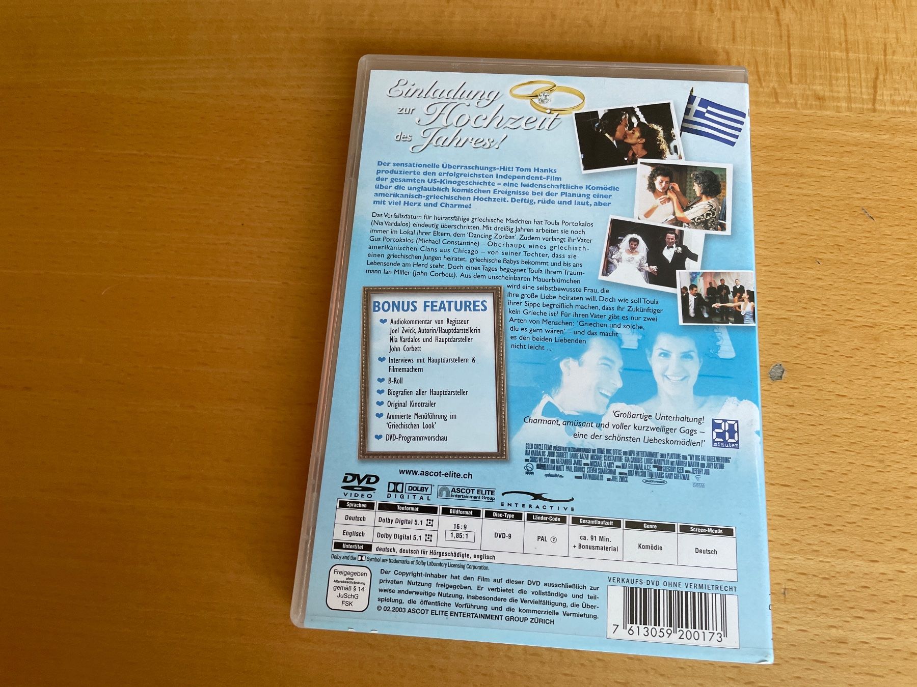 Tutti i DVDs: My big fat greek wedding DVD – Usato da Zwingen venduto da veilchen_123 1