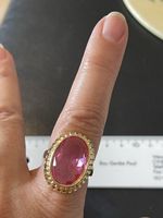 Très Jolie bague 60 pierre style vintage liquidation