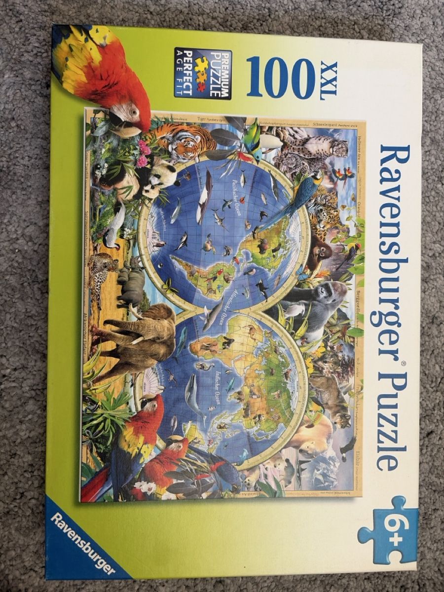 Ravensburger Puzzle: Ravensburger World Map 100 XXL Puzzle - Perfect Condition – Usato da Herrliberg venduto da S.Renner