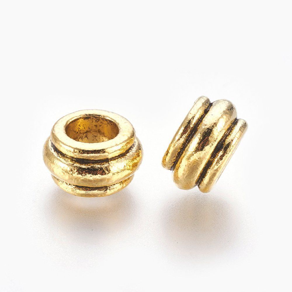 Perle (finte): 5 Metallperlen vergoldet  12mm – Nuovo (secondo la descrizione) da Alpnachstad venduto da perlengaby