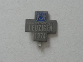 Abzeichen Seeländer Schwingfest Schwingen Leuzigen BE 1974