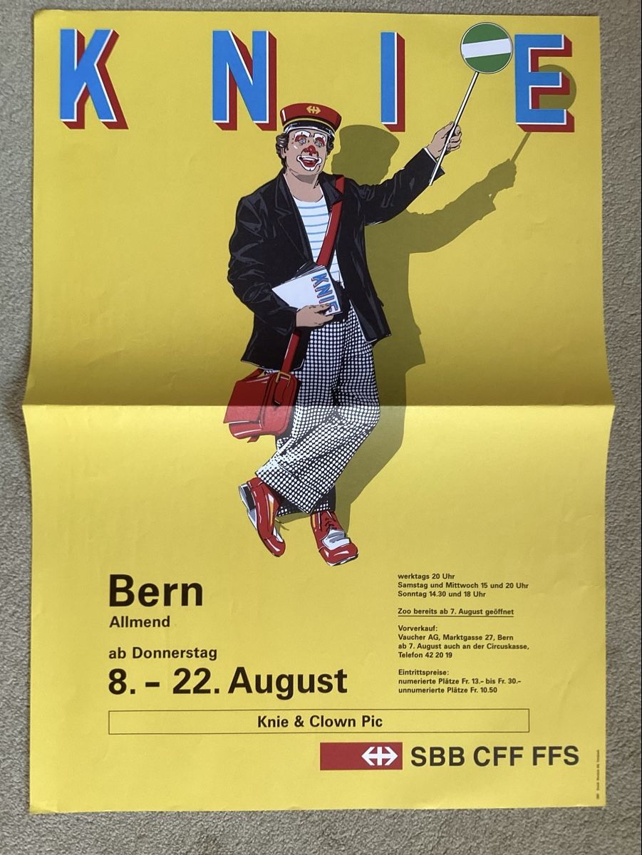 Poster & Bilder: Circus Knie Hänger 1991 – Gebraucht aus Reichenbach i. K. von astra2010