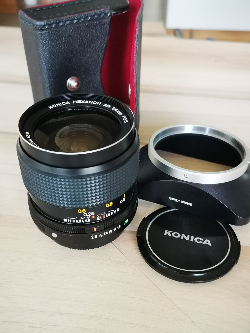Konica Obiettivi: Konica Hexanon AR 24mm  F2.8  Objektiv Neu – Nuovo (secondo la descrizione) da Biel/Bienne venduto da boskob
