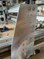 1 Stk. CNC Aluminium Seiten-Führungsplatte 380 x 230 x 6 mm