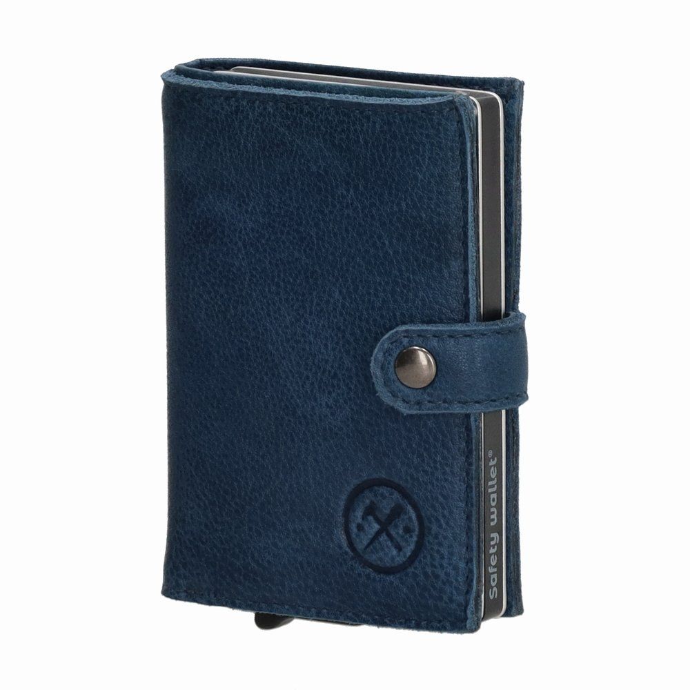 Altro in  Abbigliamento & Accessori: Blau Leder Kartenetui PopUp RFID Münzfach / GRATIS A-POST – Nuovo e nell'imballaggio originale da Rebstein venduto da Portemonnaie