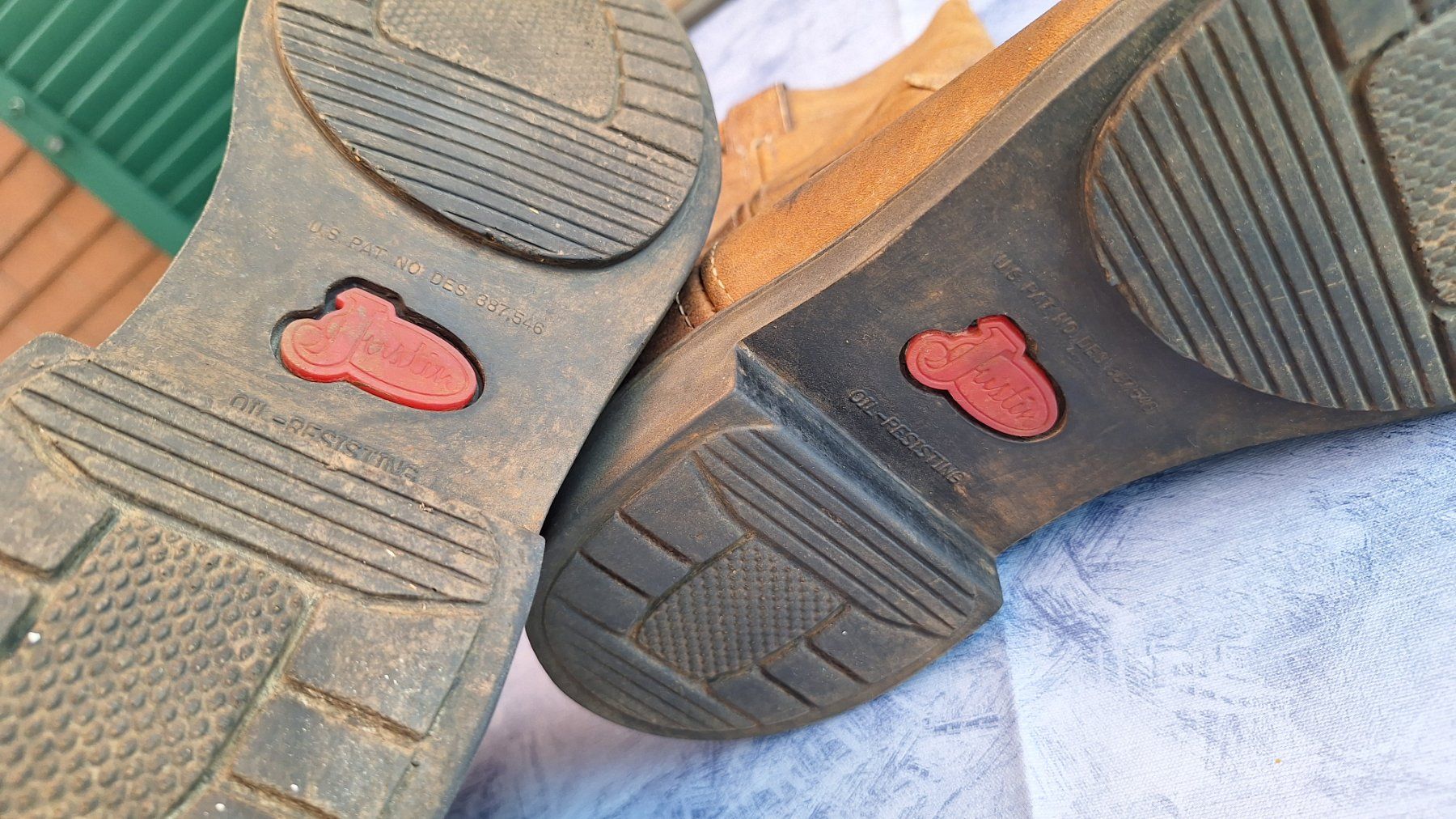 Scarpe da uomo: Vintage Justin Safetyboots mit Stahlkappe – Usato da Grabserberg venduto da Sahara947 2