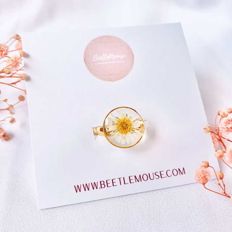 Anillo De Flores Dorado Grande Para Nudillos, Ajustable Y De Estilo Boho Vintage Para Mujer
