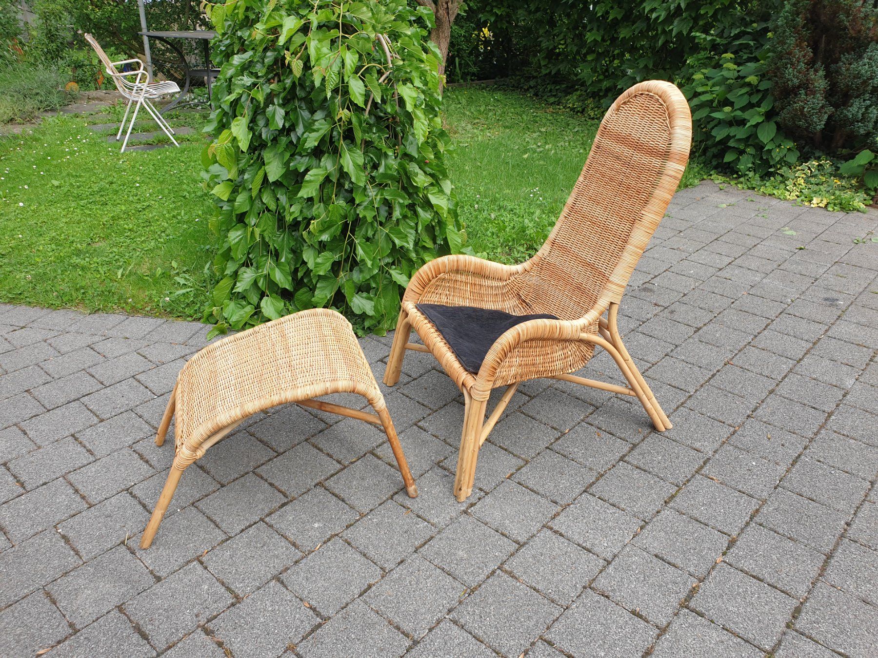 Poltrone: Wicker Rattan Armchair 80's – Usato da rebstein venduto da spacy73 7