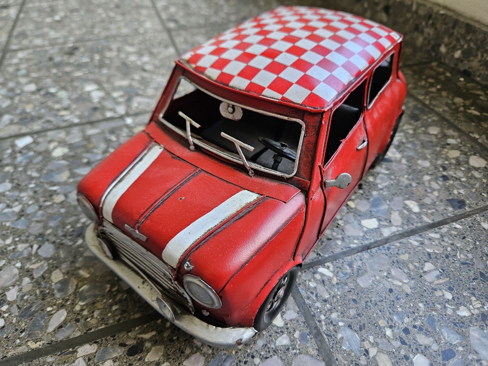 Cooper Voitures modèles: Blechauto rot kariertes Dach gebraucht – D'occasion à Zürich par mecafe 4