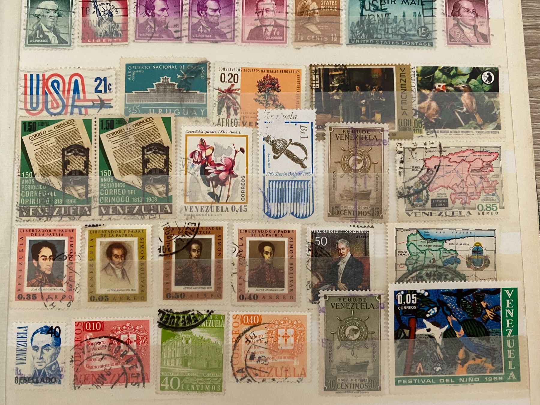 Tutti i francobolli: Briefmarken USA Sammlung und venezuela – Usato da matten b. interlaken venduto da jfran17 3