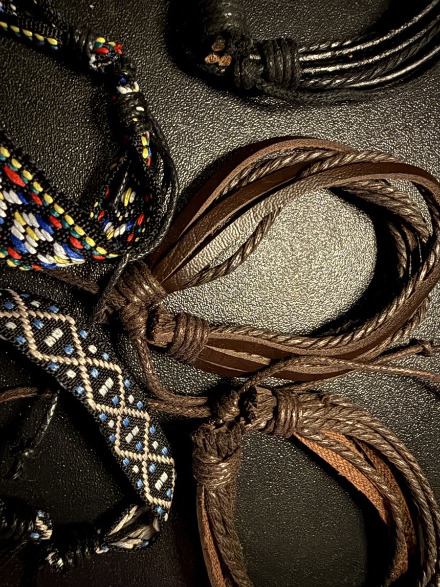 Bracciali & Braccialetti: Real Leather and Textile Bracelets Bundle - 6 units - NEW – Nuovo (secondo la descrizione) da Wald ZH venduto da Carloiten 2
