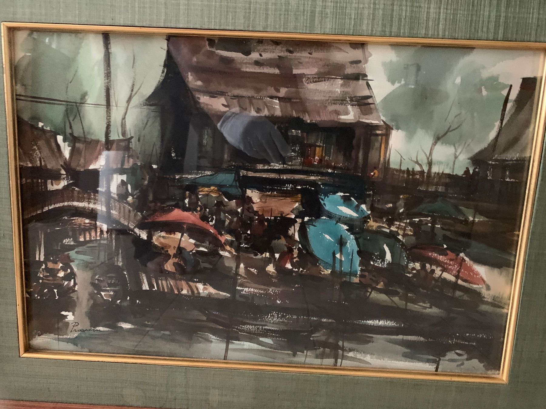 Dipinti: Gemälde Markt Hong Kong – Usato da Bülach venduto da Berimbau0 2
