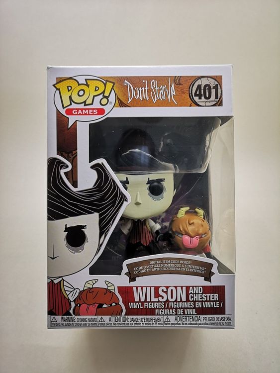 Funko Pop! Don't Starve – Wilson E Chester 401, Figura Vinyl 9 Cm Da Collezione
