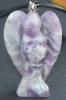 Halskette R-203 – Engel – Amethyst – ca. 3,8 cm