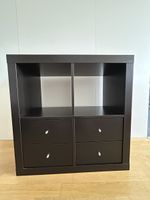 Ikea Kallax Regal schwarzbraun