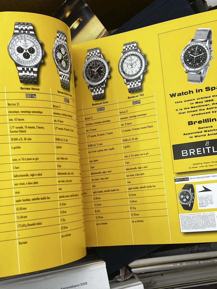 Breitling Documenti: Breitling Uhrenkatalog 2003 Concorde 192S. – Usato da Wettingen venduto da NickInc 4