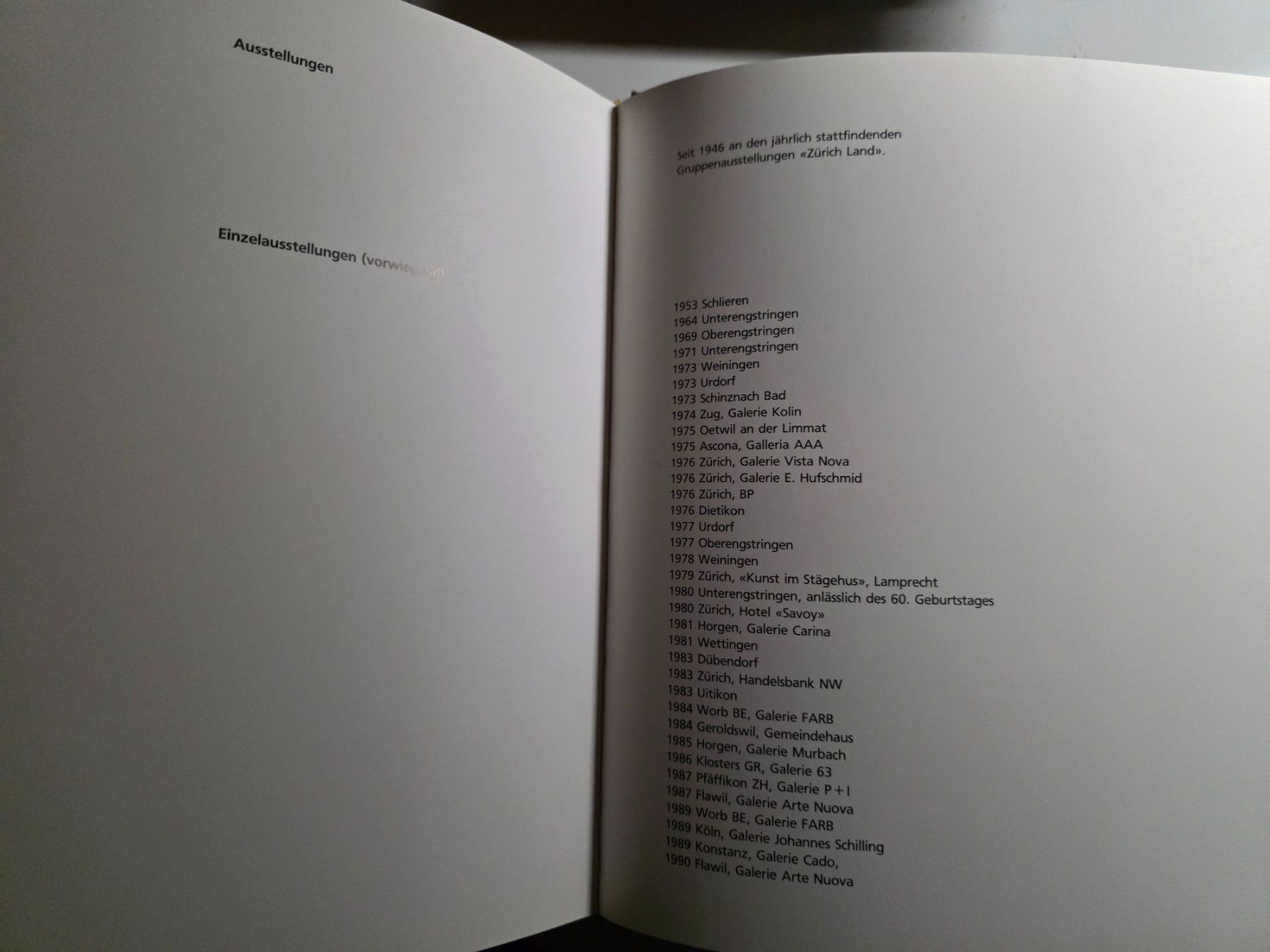 Libri: Hermann Hofmann Unterengstringen - Kunst Katalog 1990 – Usato da Walterswil BE venduto da Lonitti 8