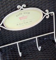 🌸 Shabby Chic Wandhaken Eisen geschmiedet verm. Vintage 