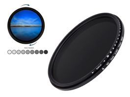 VARIABLER ND-FILTER 77mm - ND2 BIS ND400 - FILTERRING DSLR