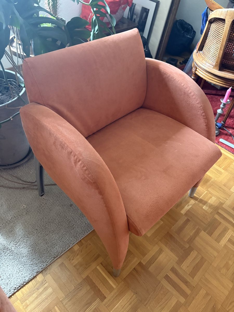 Poltrone: 2x fauteuils SITAG orange style art déco – Usato da Bassins venduto da PBR001