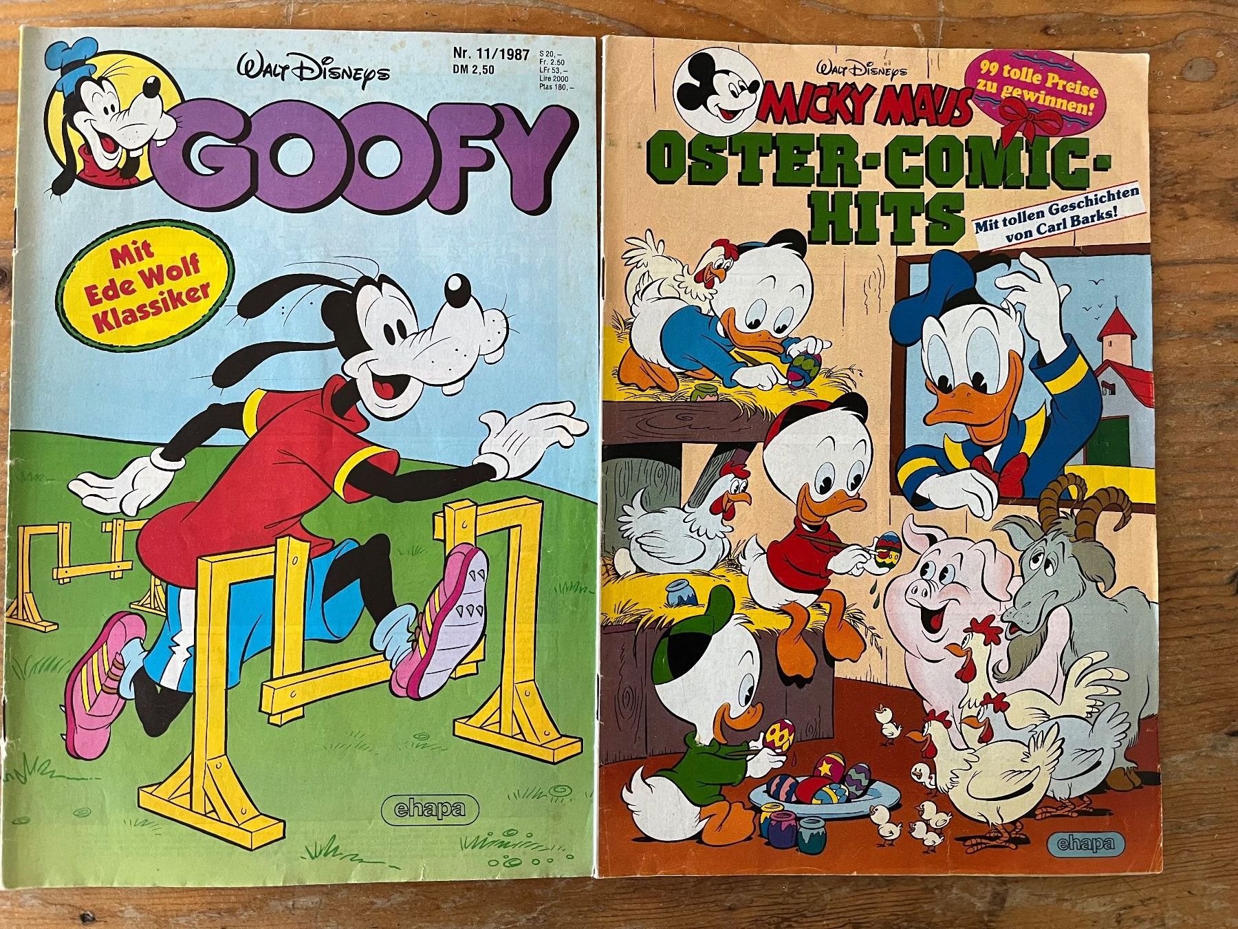 BD: Micky Maus und Goofy von 1987 – D'occasion à Flumenthal par Fetthenne