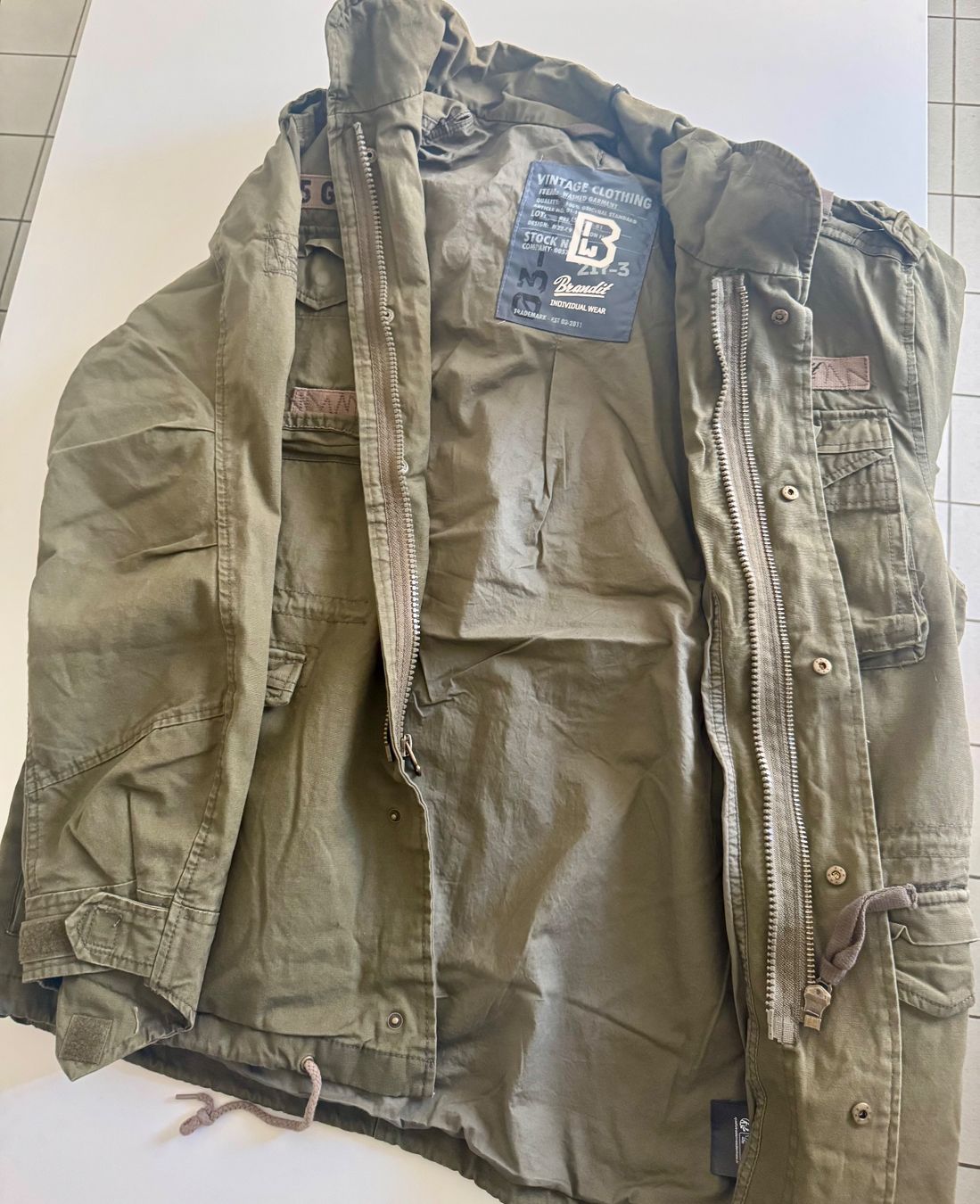 Vestes: Veste style militaire modèle M65, armée américaine taille M – Neuf (Voir description) à gland par Oktober69 6