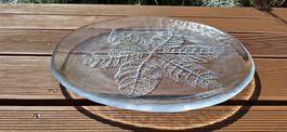 Kosta Boda Blatt Party-Glas Servierplatte