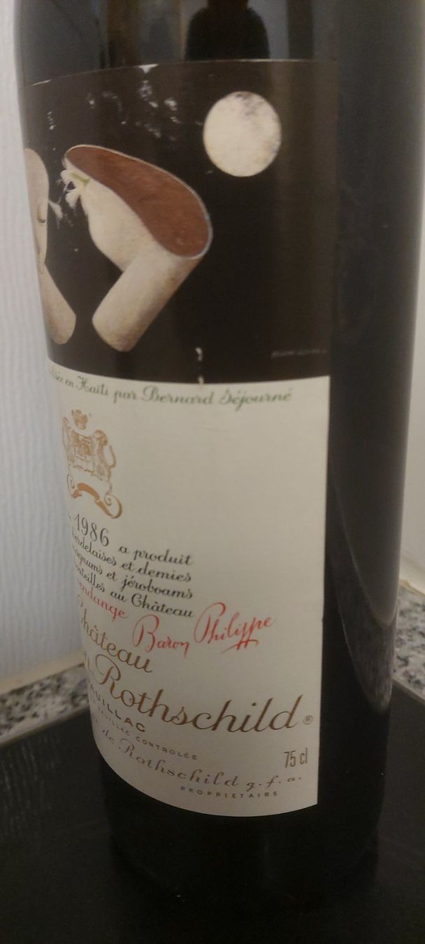 Vino: Chateau Mouton Rothschild 1986 – Nuovo (secondo la descrizione) da Grenchen venduto da poggione 4