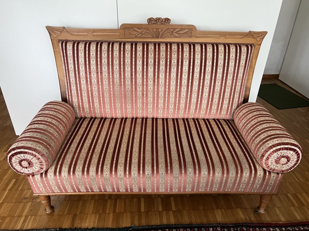Sofas: Sofa, Kanapee aus der Gründerzeit, 1900 – Gebraucht aus Schöftland von mamajasima5